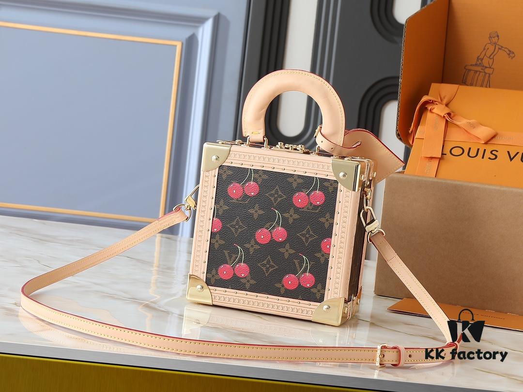 69301fe812f62673a6fad6e7 Top Quality Replica Dynamic Chip Dual-Sided Color-Changing Leather M14040 M13127 Mini Square Trunk Bag from Louis Vuitton x Takashi Murakami Collection