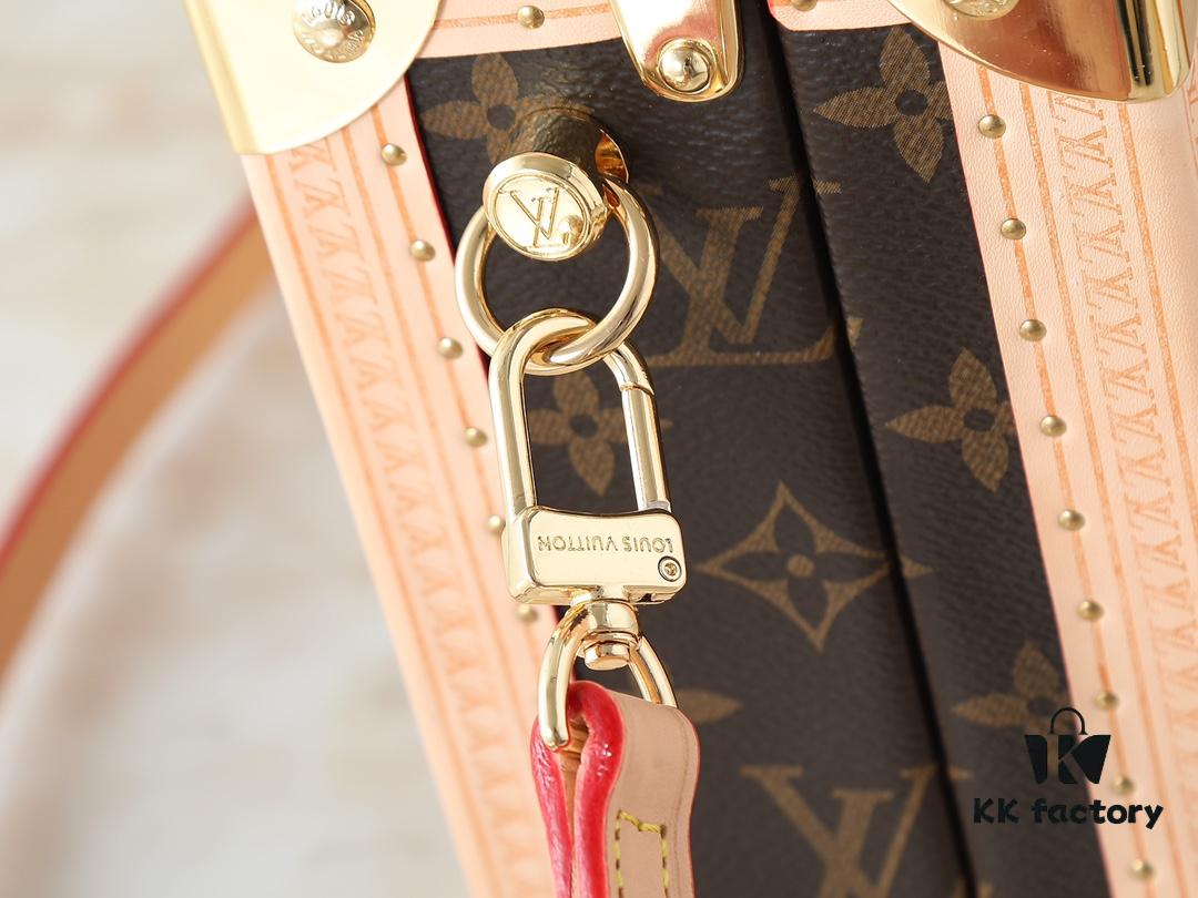 69301fee12f62673a6fad6eb Top Quality Replica Dynamic Chip Dual-Sided Color-Changing Leather M14040 M13127 Mini Square Trunk Bag from Louis Vuitton x Takashi Murakami Collection