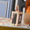 69301ff412f62673a6fad6ed Top-Quality Replica Dynamic Chip Dual-Color Leather Mini Square Trunk M13127 M14040