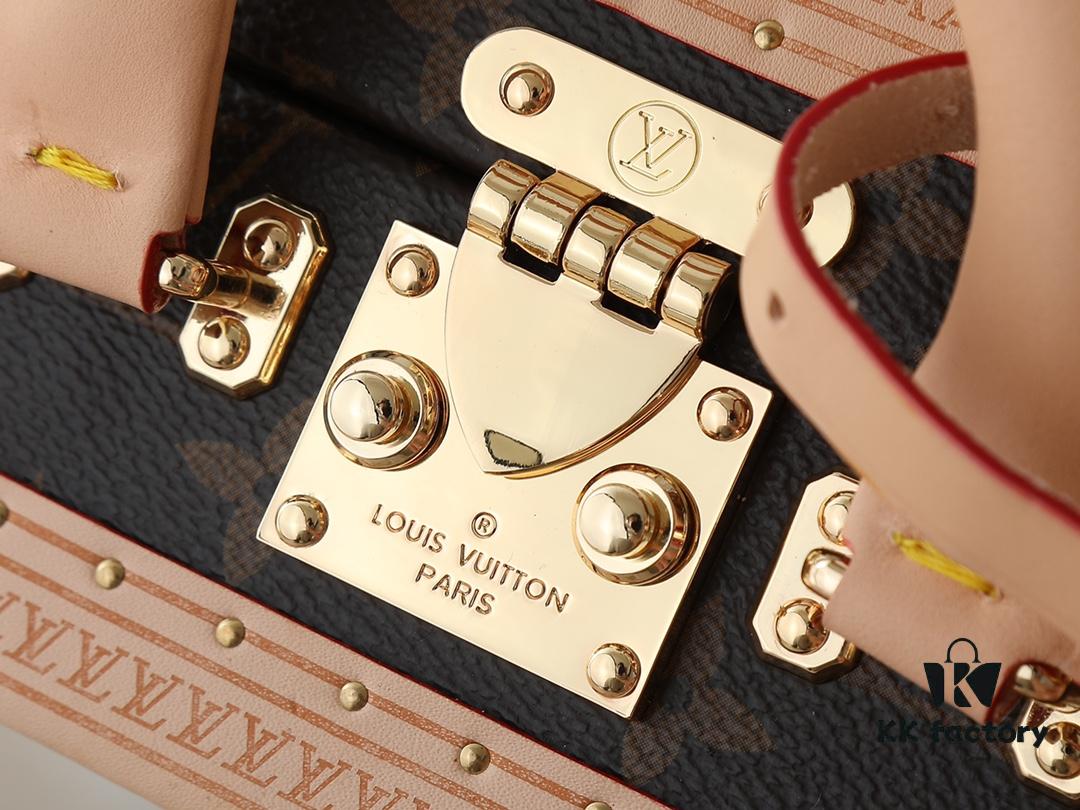 69301ffc12f62673a6fad6f4 Top-Quality Replica Dynamic Chip Dual-Color Leather Mini Square Trunk M13127 M14040
