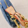 M13404 Denim Coated Canvas Pochette Accessoires Bag with Multicolor Monogram Pattern