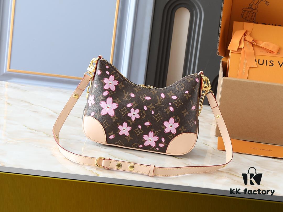 693020bf12f62673a6fad7cd Upgraded Original M13265 M45832 Boulogne Small Handbag from Louis Vuitton x Takashi Murakami Reissue Collection