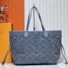 6930212112f62673a6fad83a Upgraded Original M40995 Embossed Denim Neverfull Tote Bag💋💋Louis Vuitton New Version of the Iconic Handbag