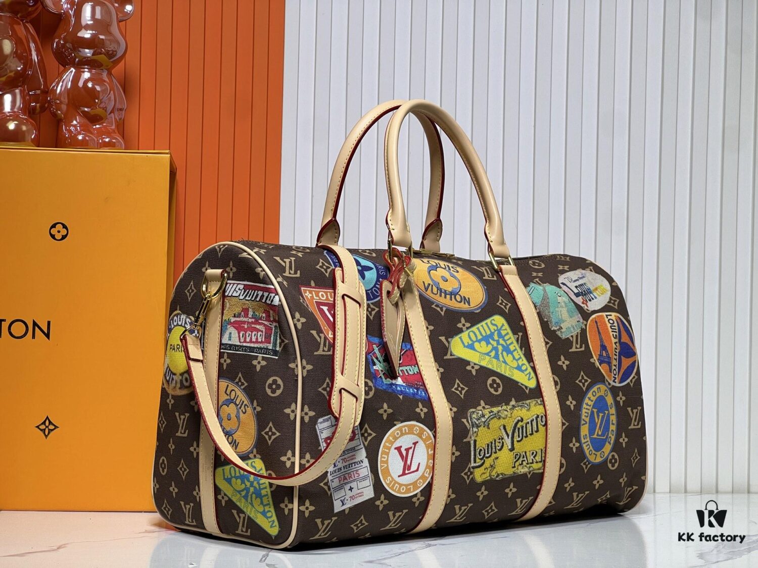 6930212812f62673a6fad841 M14736 Keepall Bandoulière 45 Travel Bag in Monogram Dune Fabric