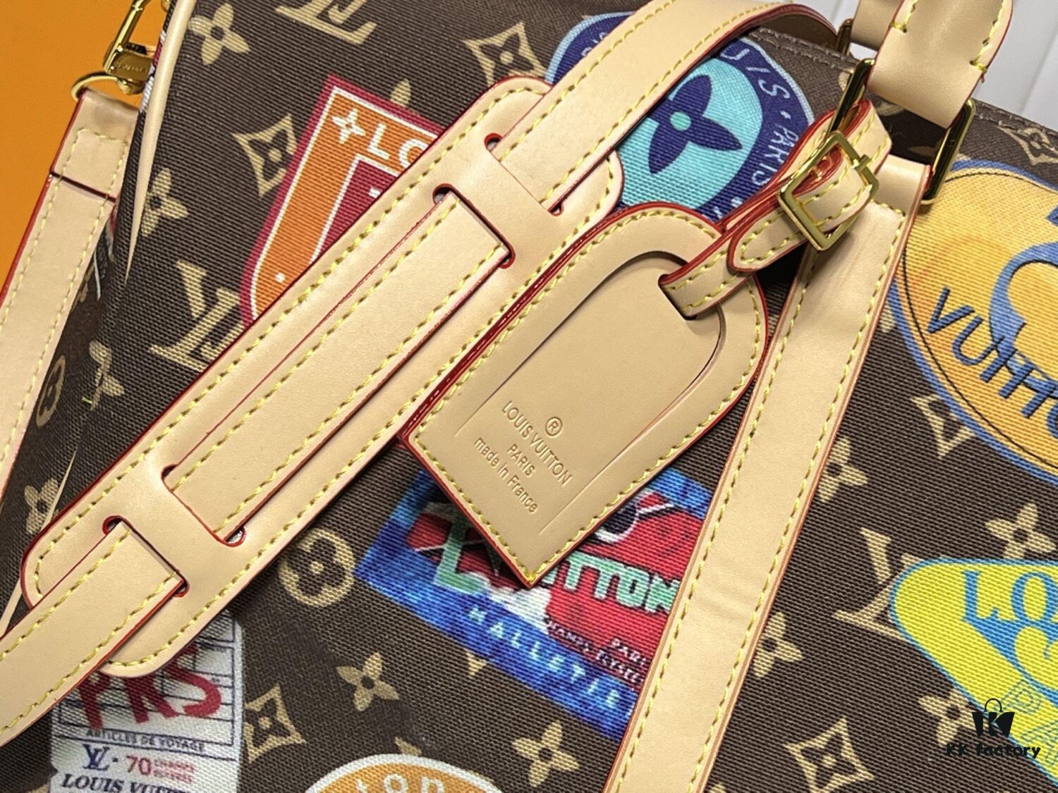 6930212b12f62673a6fad844 M14736 Keepall Bandoulière 45 Travel Bag in Monogram Dune Fabric