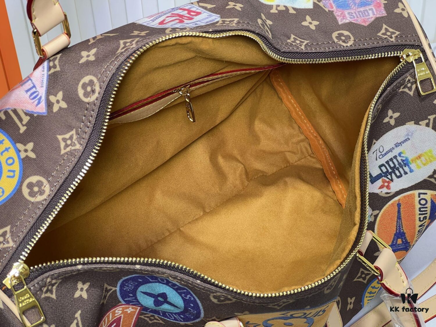 6930212b12f62673a6fad845 M14736 Keepall Bandoulière 45 Travel Bag in Monogram Dune Fabric