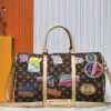 6930212b12f62673a6fad846 M14736 Keepall Bandoulière 45 Travel Bag in Monogram Dune Fabric