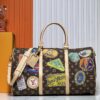 6930213012f62673a6fad848 M14736 Keepall Bandoulière 45 Travel Bag in Monogram Dune Fabric