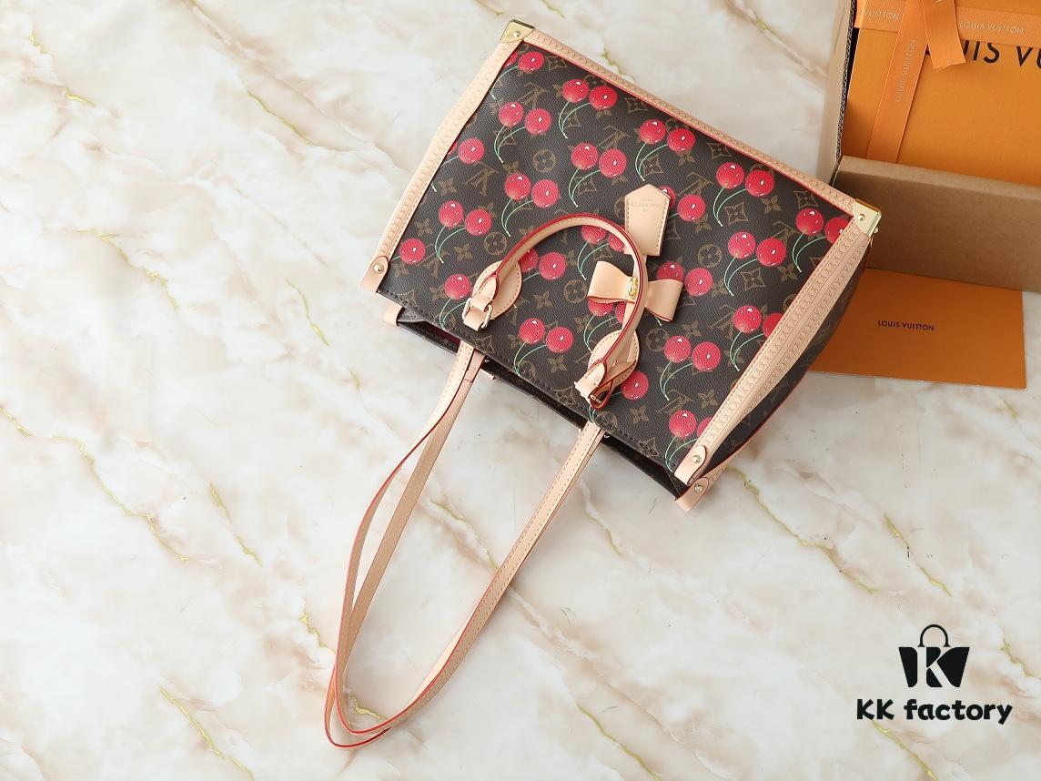 693021bb12f62673a6fad8fa Upgraded Original M13079 Louis Vuitton x Takashi Murakami Reimagined OnTheGo MM Handbag