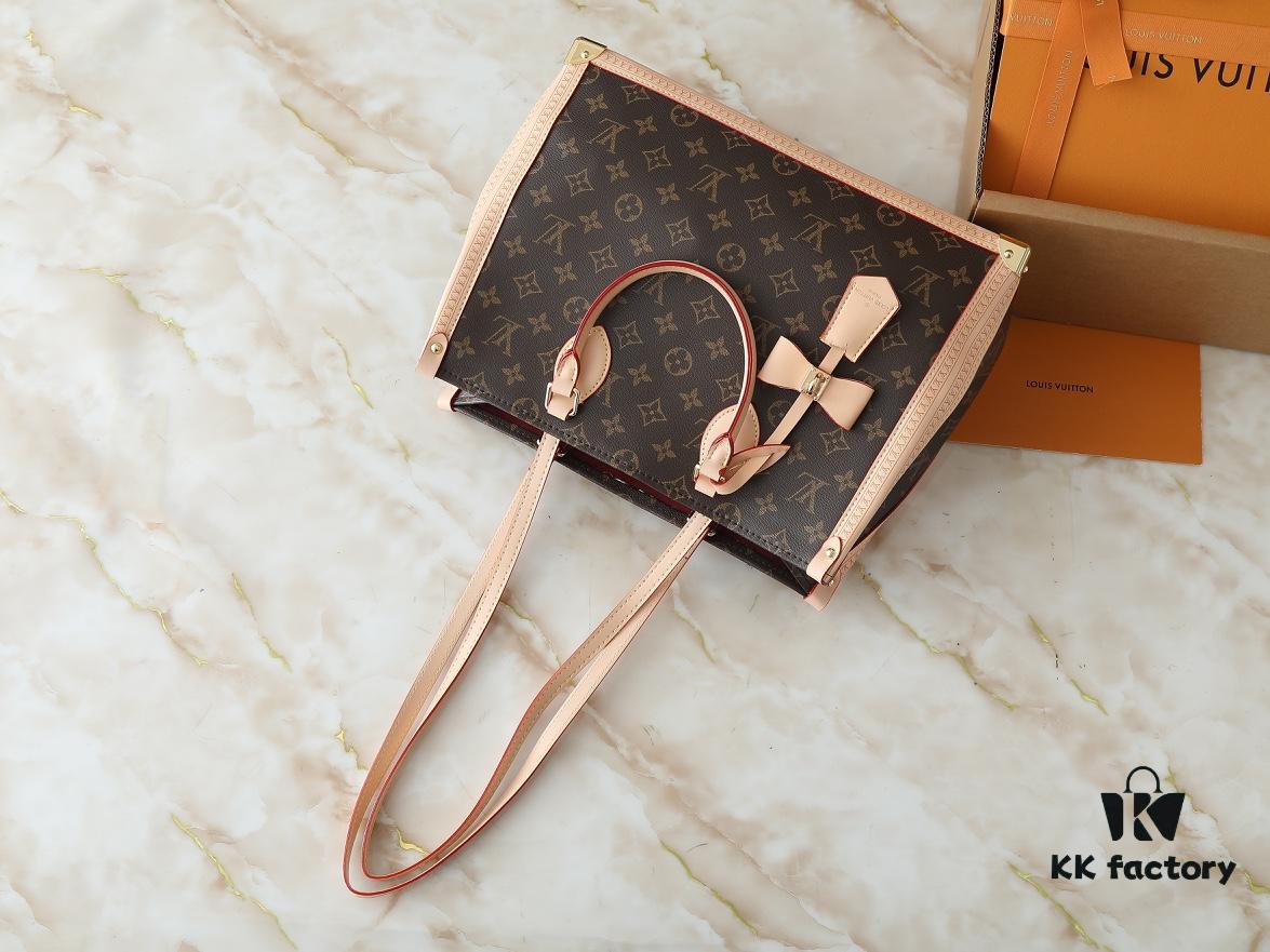 Upgraded Original M13079 Louis Vuitton x Takashi Murakami Re-Edition Series OnTheGo Medium Handbag