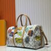 M14736 Keepall Bandoulière 45 Travel Bag in Monogram Dune Fabric