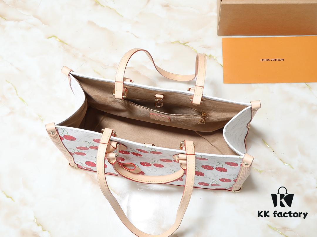 693021d912f62673a6fad91a Upgraded Original M13079 Louis Vuitton x Takashi Murakami Reimagined OnTheGo MM Handbag