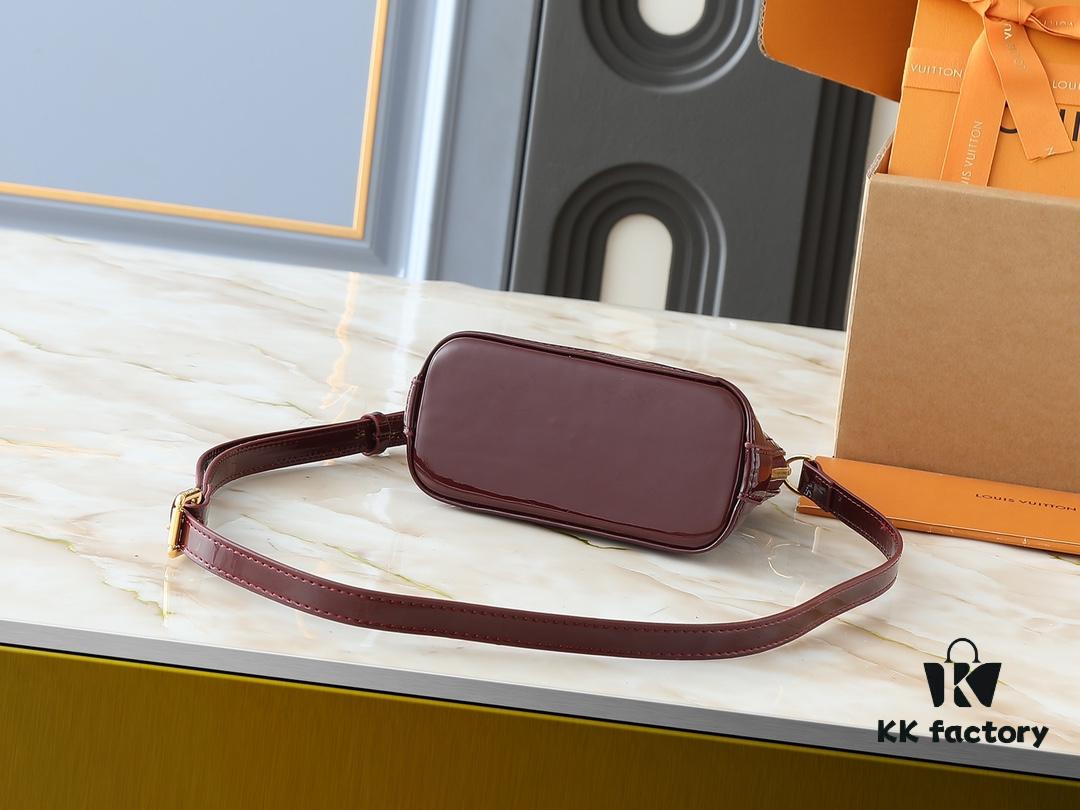 6930232312f62673a6fada3d Upgraded Original Version Fan Bingbing's Same Style Vernis Leather Series M82717 M91606 M93595 Alma BB Handbag