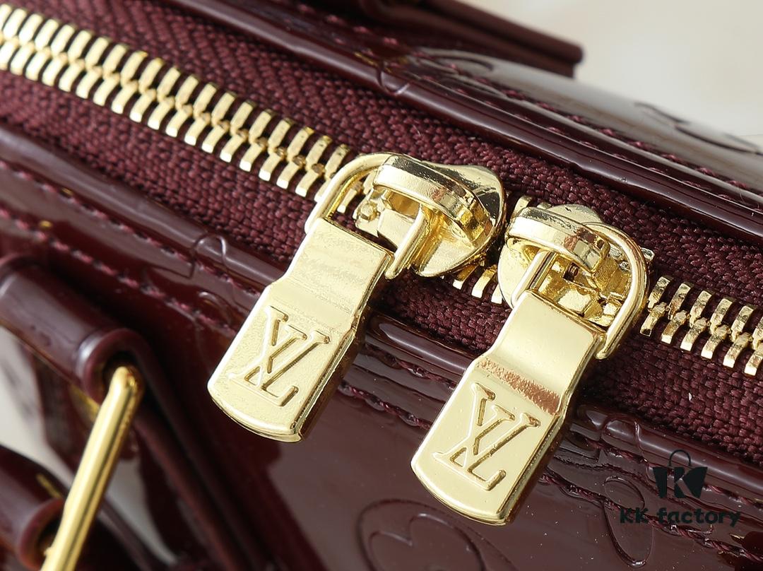 6930232612f62673a6fada40 Upgraded Original Version Fan Bingbing's Same Style Vernis Leather Series M82717 M91606 M93595 Alma BB Handbag
