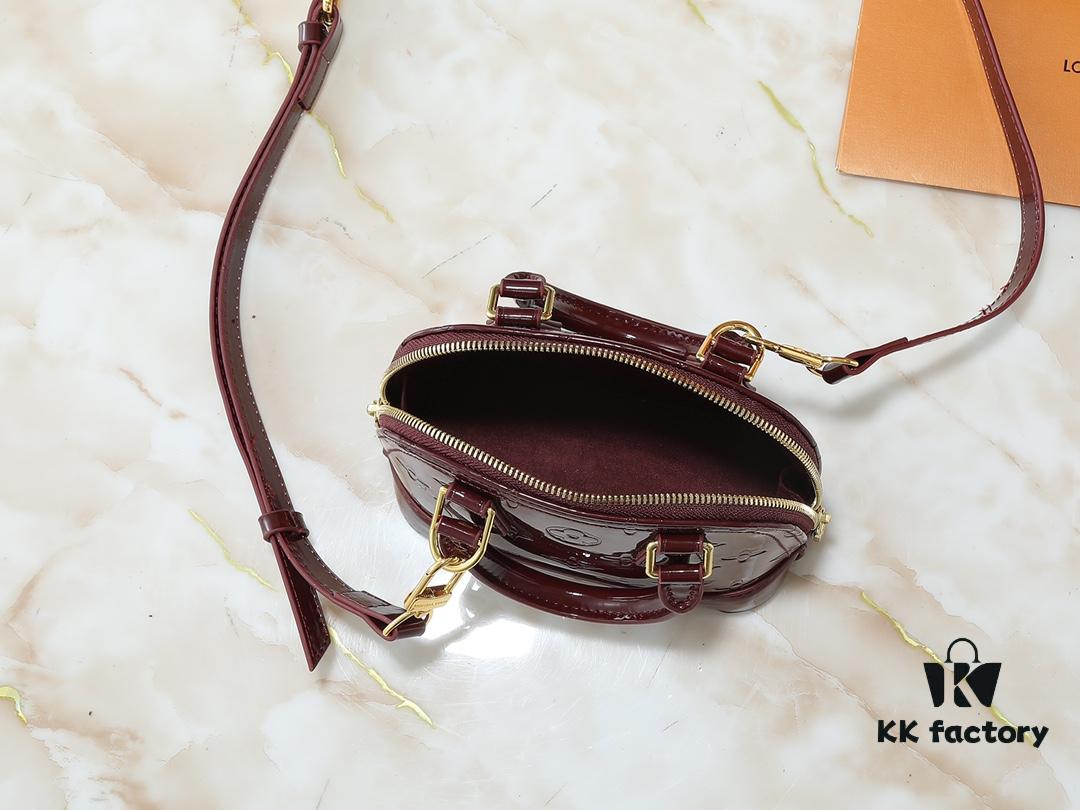 6930232d12f62673a6fada48 Upgraded Original Version Fan Bingbing's Same Style Vernis Leather Series M82717 M91606 M93595 Alma BB Handbag