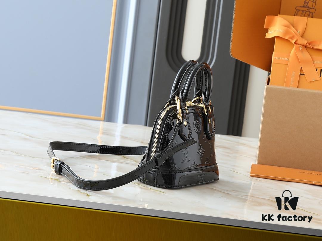 6930233112f62673a6fada4e Upgraded Original Version, Fan Bingbing's Same Style, Vernis Leather Series M82717 M91606 M93595 Alma BB Handbag