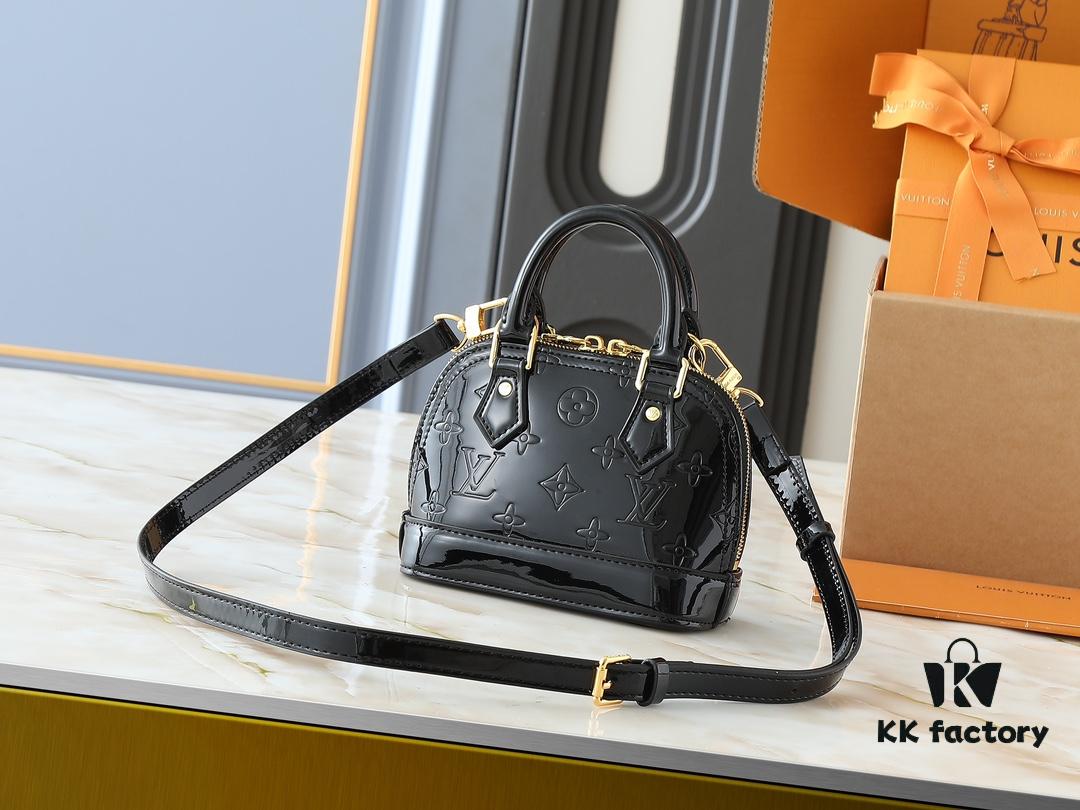 6930233a12f62673a6fada58 Upgraded Original Version, Fan Bingbing's Same Style, Vernis Leather Series M82717 M91606 M93595 Alma BB Handbag