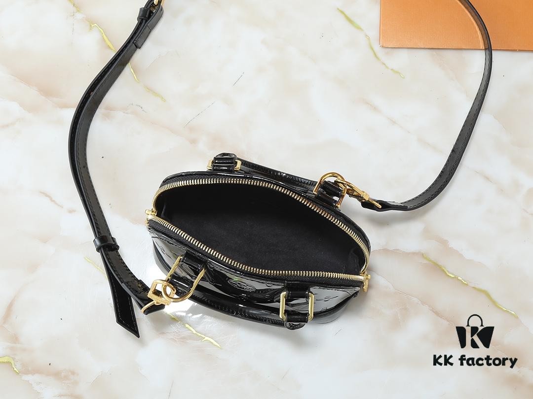 6930235b12f62673a6fada77 Upgraded Original Version, Fan Bingbing's Same Style, Vernis Leather Series M82717 M91606 M93595 Alma BB Handbag