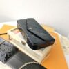 6930235c12f62673a6fada78 Replica High-Quality Full Steel Hardware Embossed Patent Leather Louis Vuitton Felicie Handbag