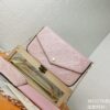 Replica High-Quality Full Steel Hardware Embossed Patent Leather Louis Vuitton Felicie Handbag