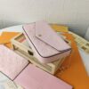 Replica High-Quality Full Steel Hardware Embossed Patent Leather Louis Vuitton Felicie Handbag