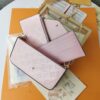 Replica High-Quality Full Steel Hardware Embossed Patent Leather Louis Vuitton Felicie Handbag