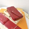 6930238c12f62673a6fada92 Replica High-Quality Full Steel Hardware Embossed Patent Leather Louis Vuitton Felicie Handbag