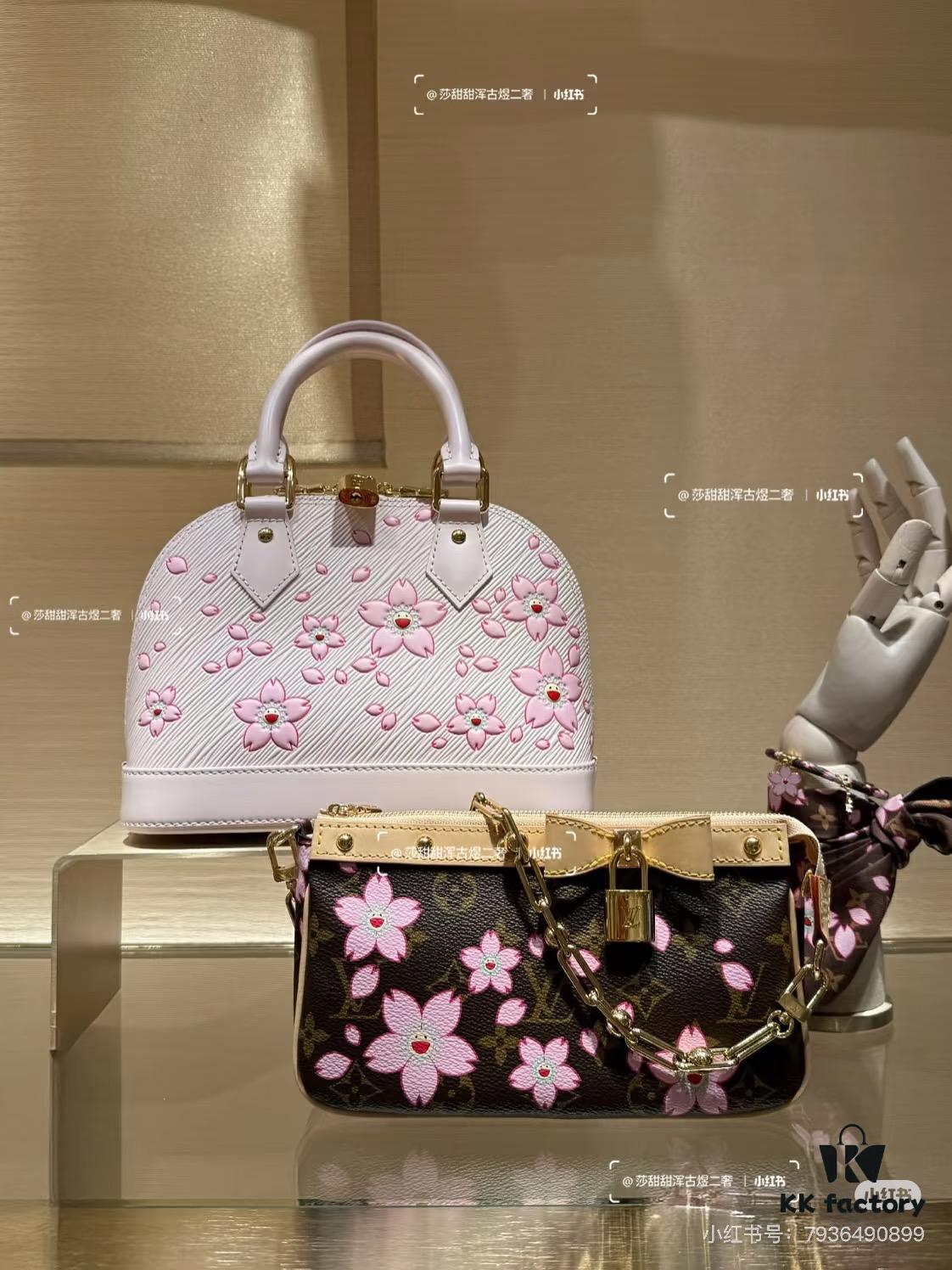 6930249212f62673a6fadbb5 Takashi Murakami Cherry Blossom M13104, M53152, M13670 Louis Vuitton Alma Bag