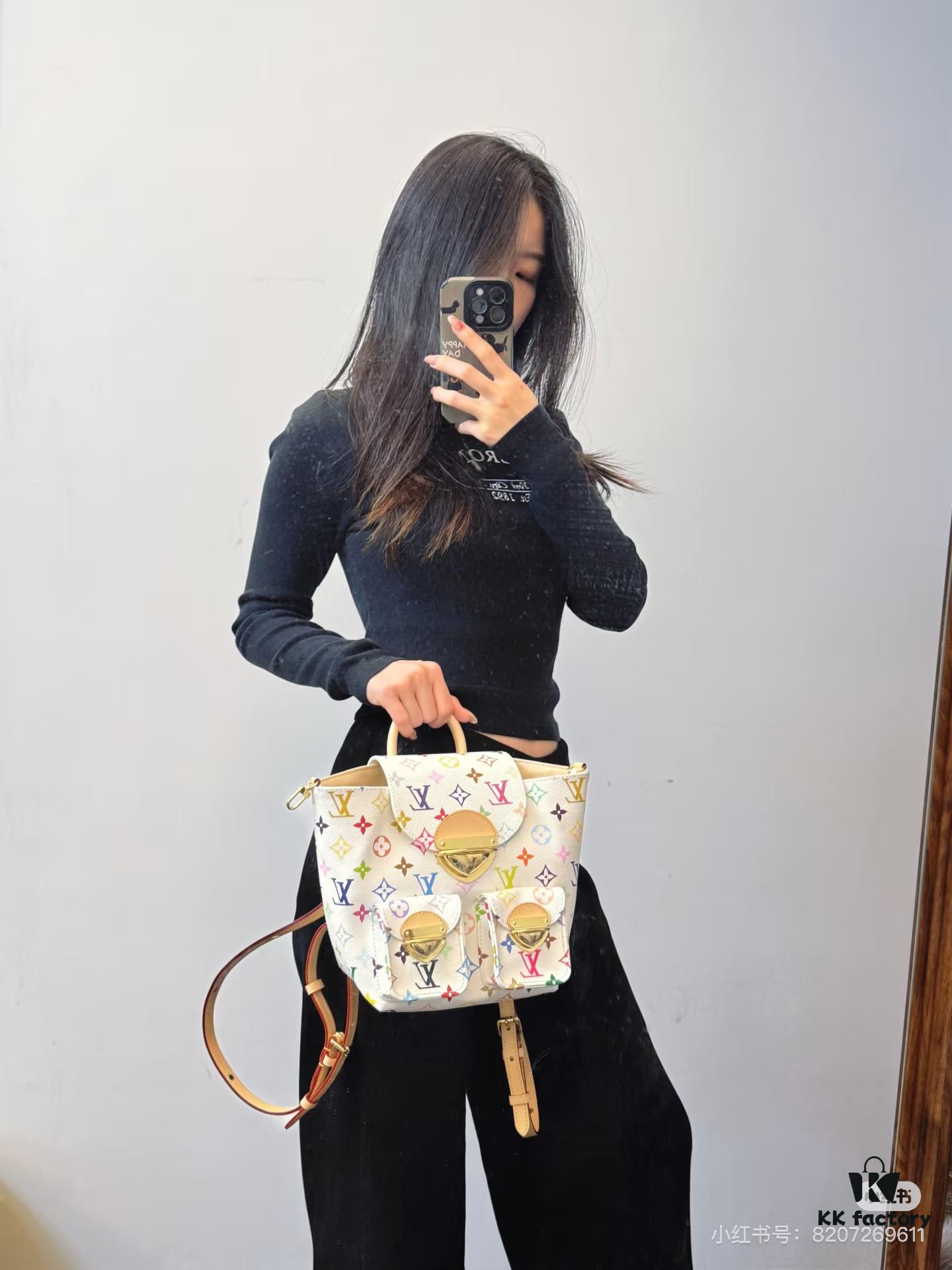 693024b012f62673a6fadbcf VENICE Backpack M13081-M46836 White Multicolor (Takashi Murakami)