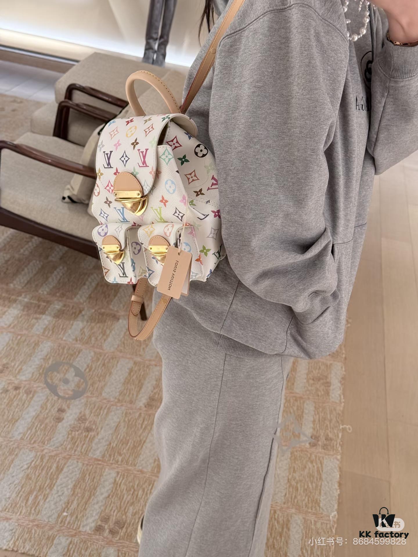 693024b312f62673a6fadbd1 VENICE Backpack M13081-M46836 White Multicolor (Takashi Murakami)
