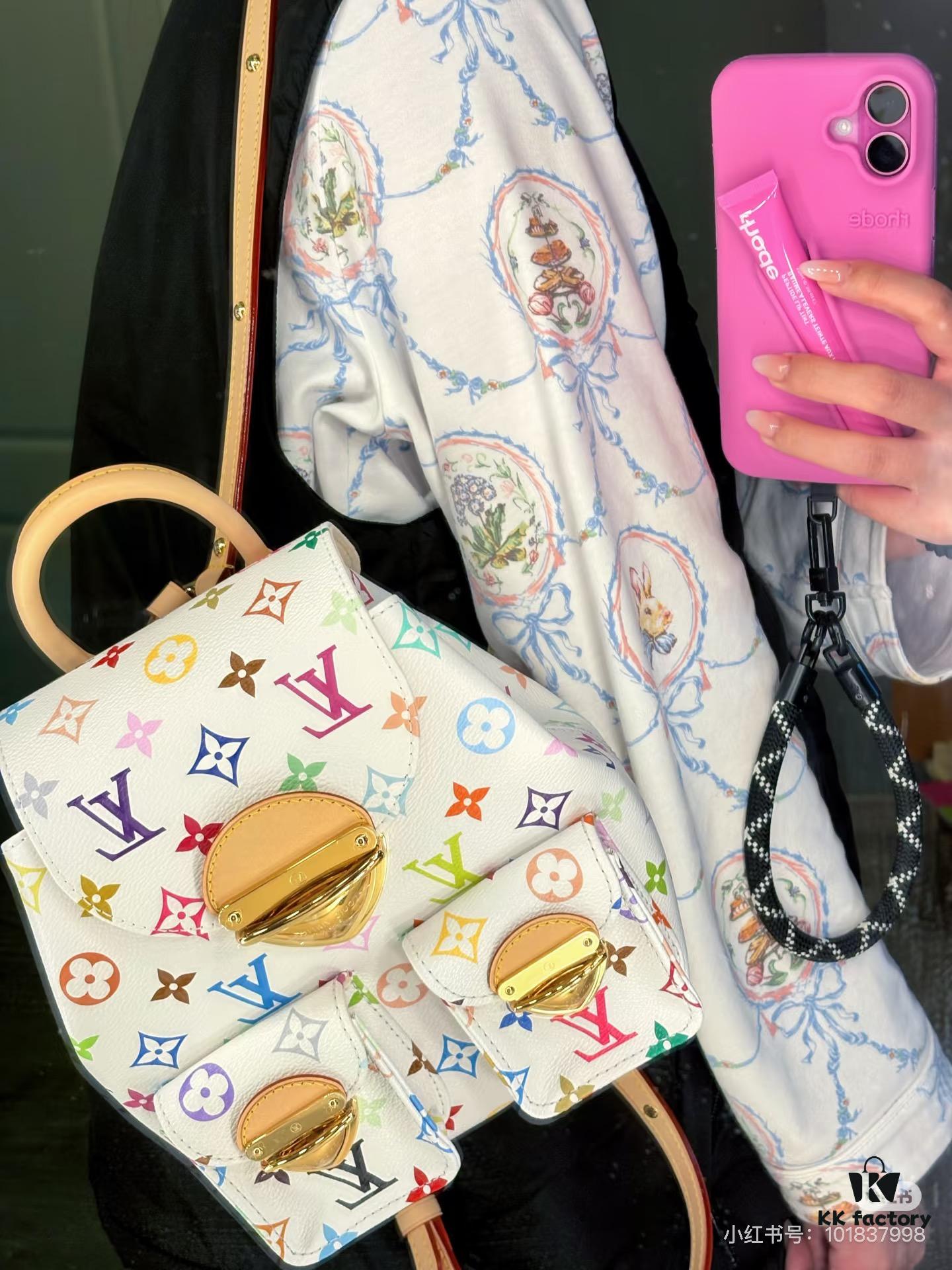 693024b912f62673a6fadbd5 VENICE Backpack M13081-M46836 White Multicolor (Takashi Murakami)