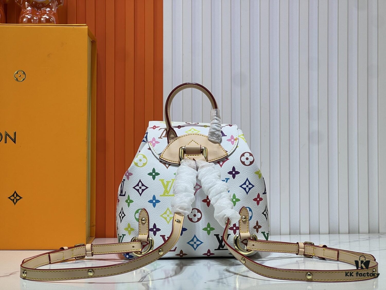 693024bc12f62673a6fadbd6 VENICE Backpack M13081-M46836 White Multicolor (Takashi Murakami)