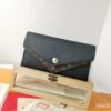 Top Quality Genuine 💎 [Real Photo, Original Background] M64317 Elegant Grained Calfskin with Iconic Monogram Canvas Wallet