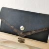 Top Quality Genuine 💎 [Real Photo, Original Background] M64317 Elegant Grained Calfskin with Iconic Monogram Canvas Wallet