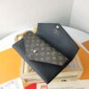 Top Quality Genuine 💎 [Real Photo, Original Background] M64317 Elegant Grained Calfskin with Iconic Monogram Canvas Wallet