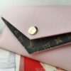 Top Quality Original 💎 [Actual Product Photography, Personal Background] M64317 Petite Grain Calfskin Leather with Iconic Monogram Canvas Wallet