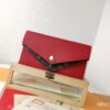 Top Original 💎 [Real Photo, Own Background] M64317 Fine-Grained Calfskin Leather with Iconic Monogram Canvas, This Trendy Wallet Stylishly Echoes Louis Vuitton's Double V Handbag Series