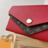 Top Original 💎 [Real Photo, Own Background] M64317 Fine-Grained Calfskin Leather with Iconic Monogram Canvas, This Trendy Wallet Stylishly Echoes Louis Vuitton's Double V Handbag Series