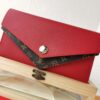 Top Original 💎 [Real Photo, Own Background] M64317 Fine-Grained Calfskin Leather with Iconic Monogram Canvas, This Trendy Wallet Stylishly Echoes Louis Vuitton's Double V Handbag Series