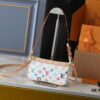 Upgraded Original M13663 M13404 M13440 M92649 Pochette Accessoires Bag in Coated Canvas with Vibrant Monogram Pattern