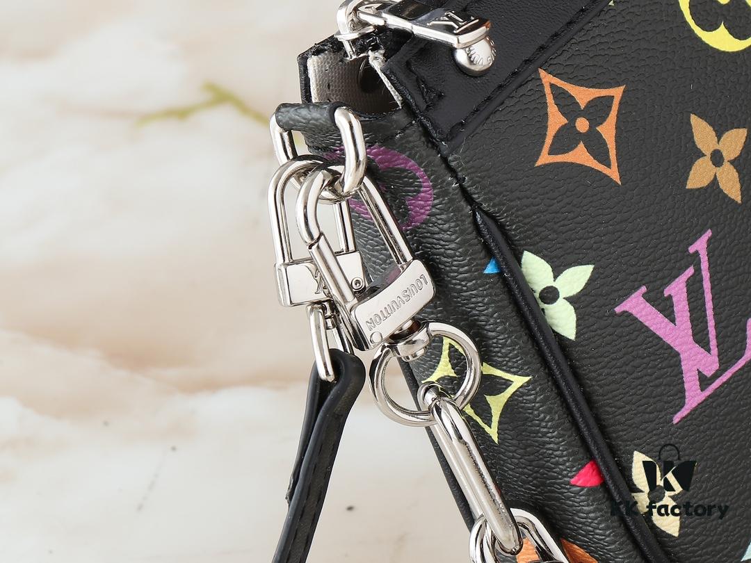 6930260212f62673a6fadcfa Upgraded Original M13663 M13404 M13440 M92649 Pochette Accessoires Bag in Coated Canvas with Vibrant Monogram Pattern