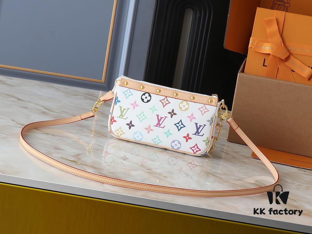 6930261012f62673a6fadd09 Upgraded Original M13663 M13404 M13440 M92649 Pochette Accessoires Bag in Coated Canvas with Monogram Multicolore