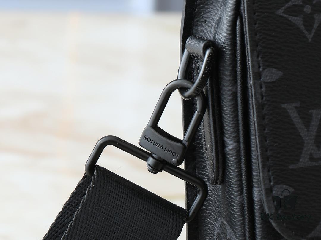 Upgraded Original Version [M20835 Embossed Black Flower Vintage Flower] S-Lock Briefcase in Taurillon Monogram Leather