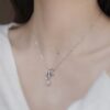 69303672f09edb6de4c4cc96 New Arrival He Fang Snowflake Crystal Necklace / Earrings | Pure Silver High-End Original Quality