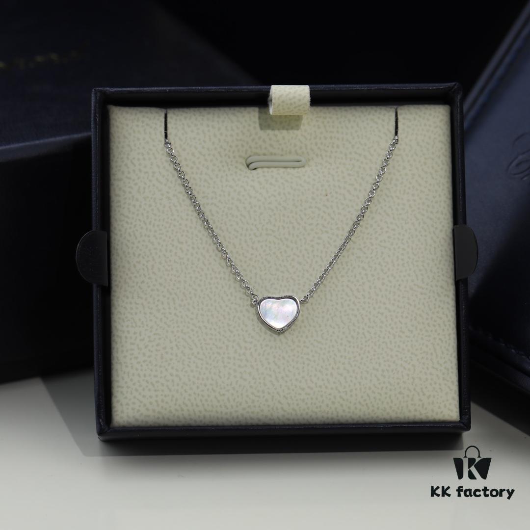 693036a6f09edb6de4c4ccb2 Chopard Necklace – Chopard Love Pendant with Iconic Dancing Diamonds, 18K Rose Gold Plated, Adjustable Chain, Original Logo and Tag