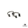 693036acf09edb6de4c4ccbd Chrome Hearts Open FOTI Skull Ring with Oxidized Finish