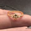 High-End Version Croxx 22K Square Cross Minimalist Ring