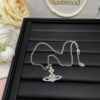 Vivienne Saturn Colored Diamond Full-Pavé Necklace