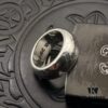High-End Chrome Hearts Thick Round Ring with Cross Design