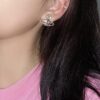 693036caf09edb6de4c4cce1 Vivian New Saturn Stud Earrings